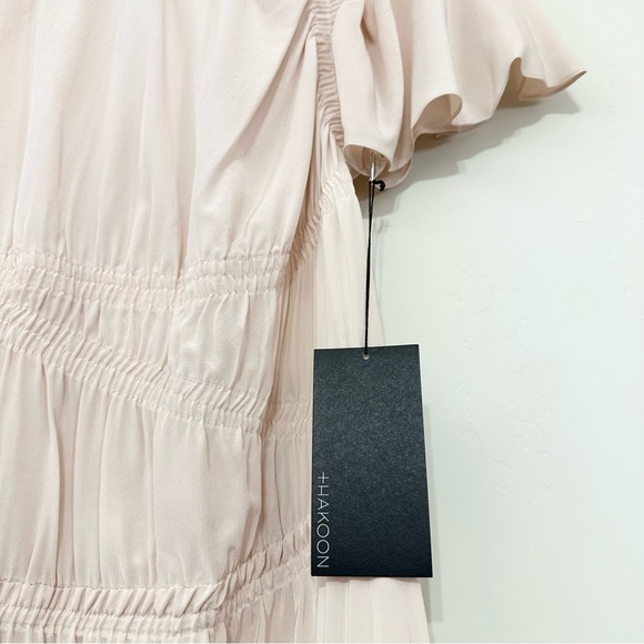 Thakoon Silk Nude Ruched Dress - Picture 3 of 13